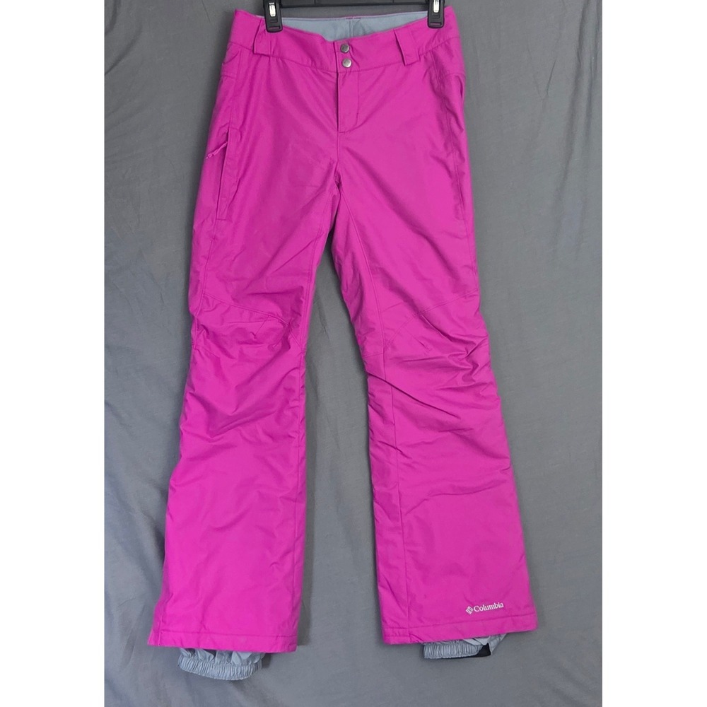 Columbia Bugaboo Women's Omni-Tech Insulated Ski Snow Pants Magenta pink XS